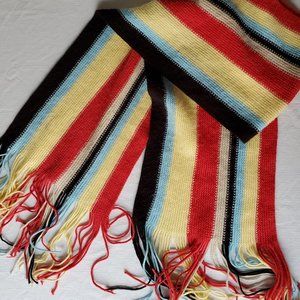 American Eagle Outfitters Striped Scarf w/ Fringe